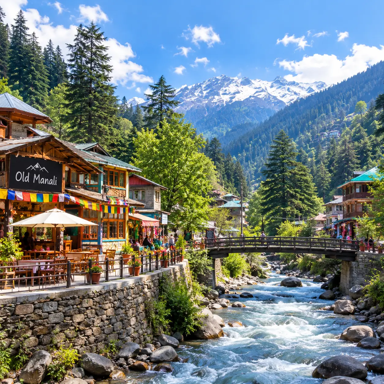 Old Manali Riverside Village Escape